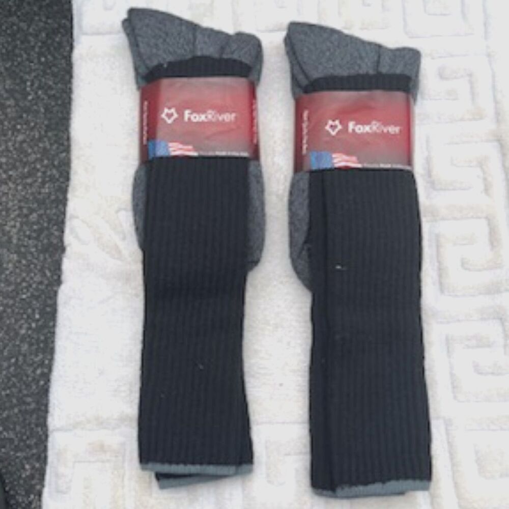 Size: Large Blue & Gray Uni Sex Dress Socks Dress Socks Fox River #8731 L . New